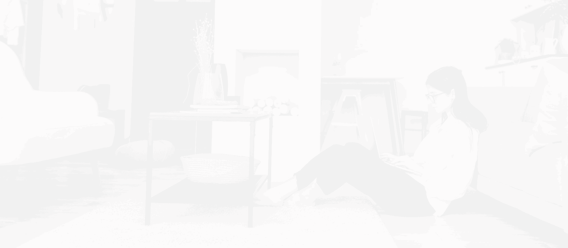 Lady On Laptop Sitting On Floor