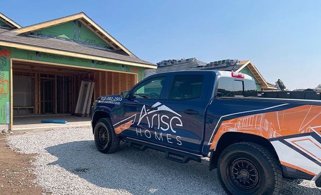 Arise Homes Truck At Construction Site