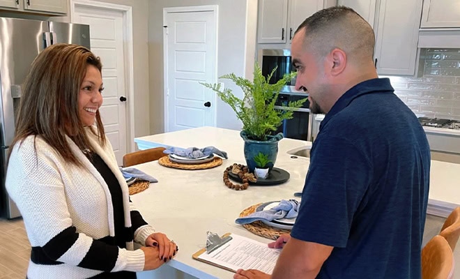 Homebuyer Consultation Kitchen Island Arise Homes