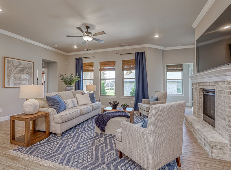 Modern Living Room Interior Staging Real Estate